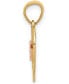 ფოტო #2 პროდუქტის Diamond-cut "15" Heart Charm Pendant in 14k Yellow & Rose Gold