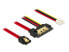 Delock 85234 - 0.3 m - SATA III - SATA 7-pin + Molex (4-pin) - SATA 22-pin - Female/Female - Black