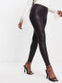 Фото #1 товара JDY embossed leggings in black snake print