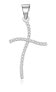 Timeless silver pendant Cross with zircons P0000743