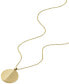 Фото #3 товара Fossil harlow Linear Texture Gold-Tone Stainless Steel Chain Necklace