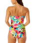 Фото #2 товара Anne Cole Twist Front Shirred Bandeau One-Piece Women's