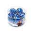 Christmas Bauble Frozen Memories 10Units Blue White Plastic (Ø 6 cm)