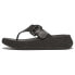 ფოტო #2 პროდუქტის FITFLOP F-Mode Espadrille Adjustable Leather Flatform Toe-Thongs Slides