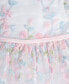 Baby Girls Floral Embroidered Mesh Social Dress with Diaper Cover