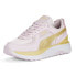 Фото #2 товара Puma Cruise Rider Nu Satin Lace Up Womens Gold, Pink Sneakers Casual Shoes 3899