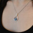 Timeless silver necklace with Swarovski 32075.1 (chain, pendant)