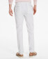 Men's Slim-Fit Solid White Pants
