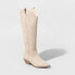 Фото #1 товара Women's Sommer Stitch Wide Calf Western Boots - Universal Thread Tan 5.5WC