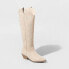 Women's Sommer Stitch Wide Calf Western Boots - Universal Thread Tan 5.5WC