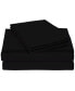 University 4 Piece Charcoal Solid Twin Xl Sheet Set