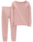 Toddler 2-Piece Striped PurelySoft Pajamas 3T