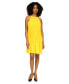 ფოტო #1 პროდუქტის Women's Halter-Neck Pleated Dress