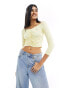 Фото #2 товара Tommy Jeans Crop Top in Dark Yellow