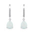 Фото #2 товара Decent silver earrings with synthetic opals EA652W