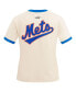 Фото #3 товара Women's Cream New York Mets Retro Classic Ringer T-shirt