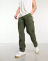 Фото #4 товара Cotton:On relaxed carpenter trousers in khaki corduroy
