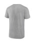 Фото #4 товара Men's Heathered Gray Los Angeles Angels Iconic Go for Two T-shirt