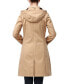 ფოტო #2 პროდუქტის Women's Eeva Water-Resistant Hooded Trench Coat