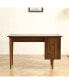 Фото #2 товара Small Desk With 47.24 Inch, Modern Walnut Finish, Solid Wood Legs - Suitable For Home And Office Use