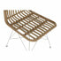 Garden chair DKD Home Decor Brown Metal synthetic rattan White (47 x 51 x 85 cm)