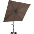 Фото #7 товара Parasol ogrodowy na wysięgniku kwadratowy 250 x 250 cm brązowy