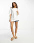 New Look oversized tee in white