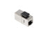 Фото #3 товара Lanberg KSF5-3000 - Flat - Black,Stainless steel - RJ-45 - RJ-45 - Female - Female