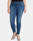 ფოტო #1 პროდუქტის Trendy Plus Size Kiss Me Super-Skinny Jeans