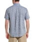 Brooks Brothers Regular Linen Shirt Men's Blue S