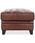 Фото #3 товара CLOSEOUT! Ciarah Leather Storage Ottoman, Created for Macy's