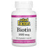 Фото #1 товара Витамины для здоровья кожи Natural Factors Biotin, 5,000 мкг, 60 вегетарианских капсул
