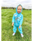 ფოტო #3 პროდუქტის Elmo Cookie Monster Boy's Fleece Pullover Hoodie and Pants Outfit Set Toddler