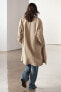 Zw collection 100% linen trench coat