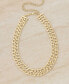 Фото #2 товара ETTIKA double Gold Plated Figaro Chain Link Necklace