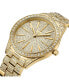 ფოტო #3 პროდუქტის Women's Cristal Diamond (1/8 ct.t.w.) 18k Gold Plated Stainless Steel Watch