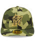 ფოტო #2 პროდუქტის Men's Camo Miami Marlins 2022 Armed Forces Day On-Field Low Profile 59Fifty Hat