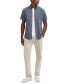 Men's Tailored-Fit Textured Shell-Print Button-Down Shirt