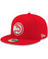 ფოტო #1 პროდუქტის Men's Red Atlanta Hawks Official Team Color 59FIFTY Fitted Hat