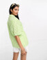 Фото #2 товара Whistles Grace gingham check bowling shirt in green