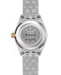 ფოტო #2 პროდუქტის Women's Swiss DS-8 Moon Phase Two-Tone Stainless Steel Bracelet Watch 33mm
