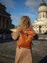 Фото #8 товара Мужской повседневный городской рюкзак кожаный коричневый Berliner Bags Vintage Leather Backpack Utrecht XL, Large Waterproof Bookbag for Men and Women - Brown