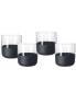 Фото #1 товара Villeroy Boch Manufacture Rock Blanc Shot Glasses, Set of 4