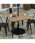Фото #8 товара Dryden Indoor/Outdoor Dining Table With Umbrella Hole, 36" Square All Weather Poly Resin Top And Steel Base