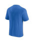 Фото #4 товара Men's Powder Blue and Heathered Gray Los Angeles Chargers Colorblock T-shirt