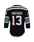 Big Boys Nico Hischier Black New Jersey Devils 2021/22 Alternate Replica Player Jersey