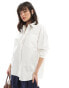 Фото #1 товара Tommy Jeans essential oversized shirt in white