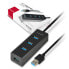 Фото #7 товара AXAGON HUE-S2BL USB-A-Hub, 4x USB 3.0, externe Stromversorgung - 1,2 m