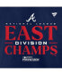Фото #3 товара Men's Navy Atlanta Braves 2023 NL East Division Champions Locker Room T-shirt