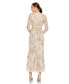 ფოტო #6 პროდუქტის Women's Embellished High Neck Long Sleeve Dress